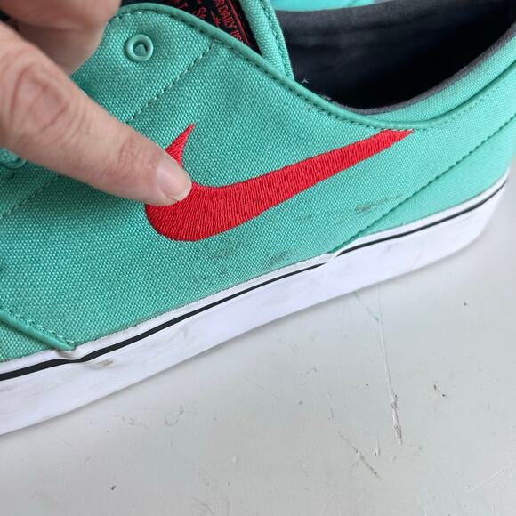 Nike SB Zoom Stefan Janoski Sneaker Aqua Blue Size 13 Nike lace up EXCELLENT - Picture 9 of 12